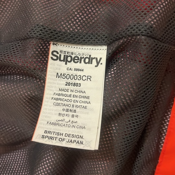 Superdry Men’s windbreakers - Picture 9 of 9